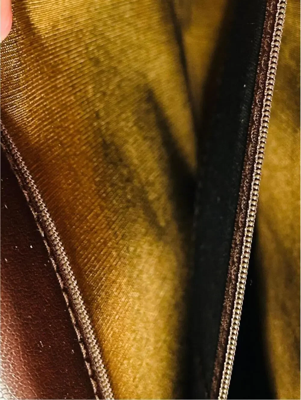 Valentino Monogram Portfolio Clutch Zig Zag V Coated PVC & Leather Vintage